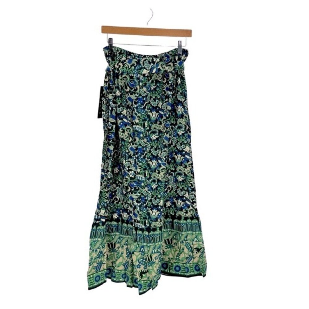 Tuckernuck | NEW Batik Floral Hampton Pull On Cotton Maxi Skirt Size M - Picture 7 of 11